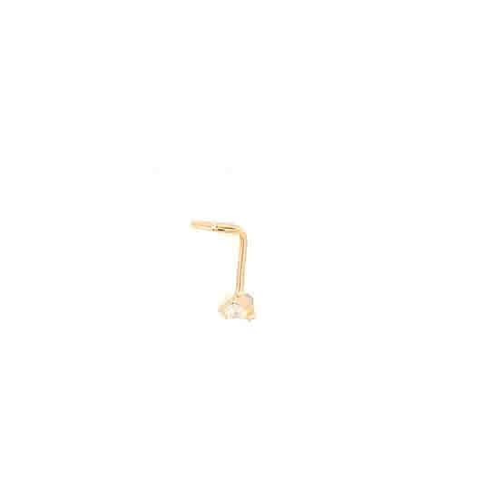 14KY CZ NOSE STUD