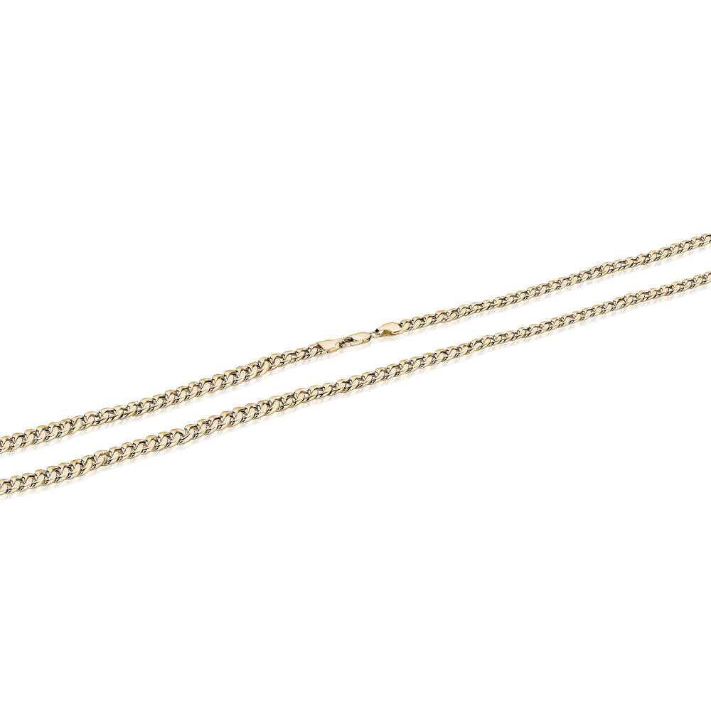 10k Yellow Gold Solid Miami Chains Chains