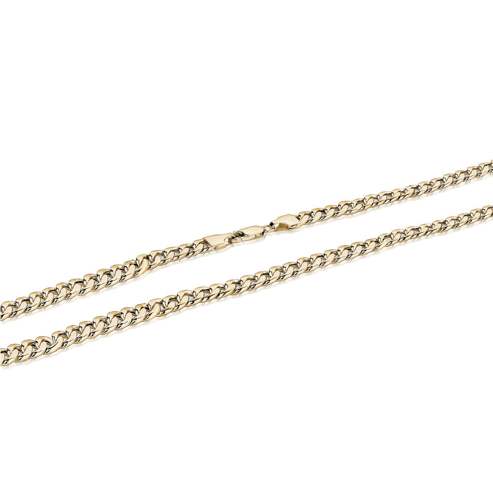 10k Yellow Gold Solid Miami Chains Chains