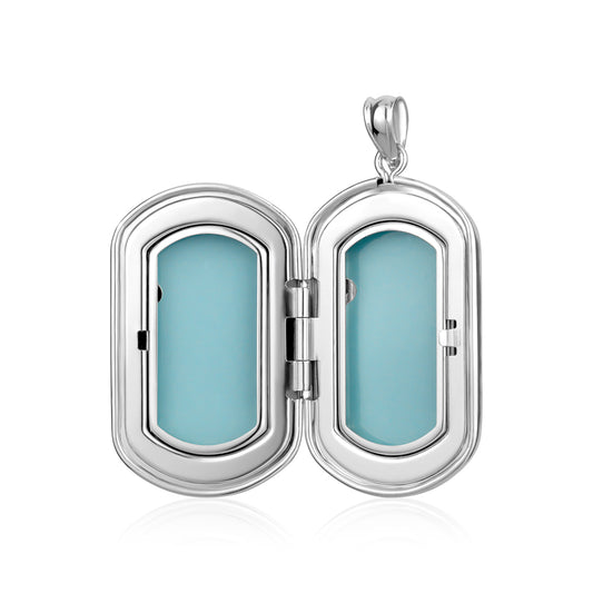 STERLING SILVER LOCKET 366SSRH