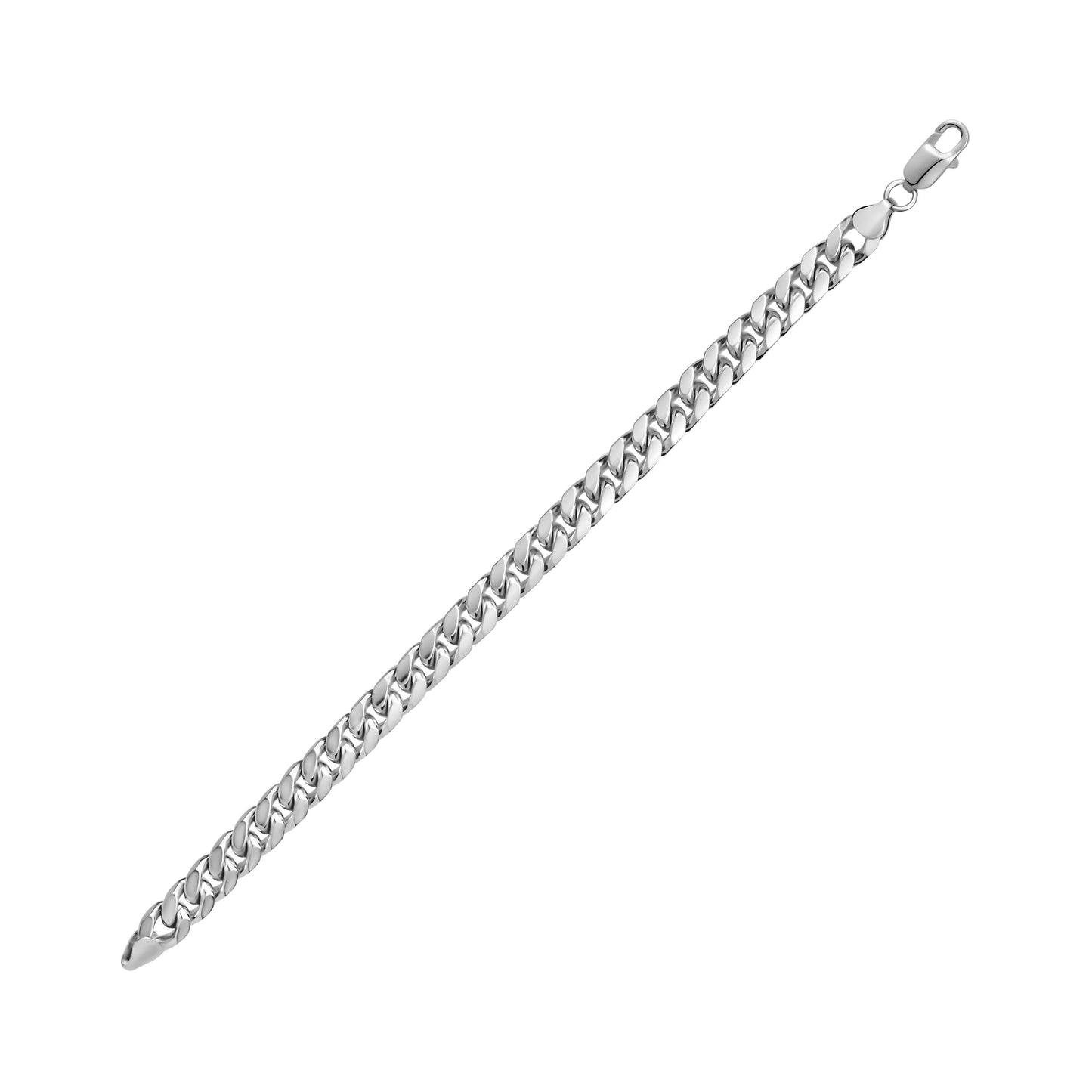 STERLING SILVER MEN'S CUBAN BRACELET