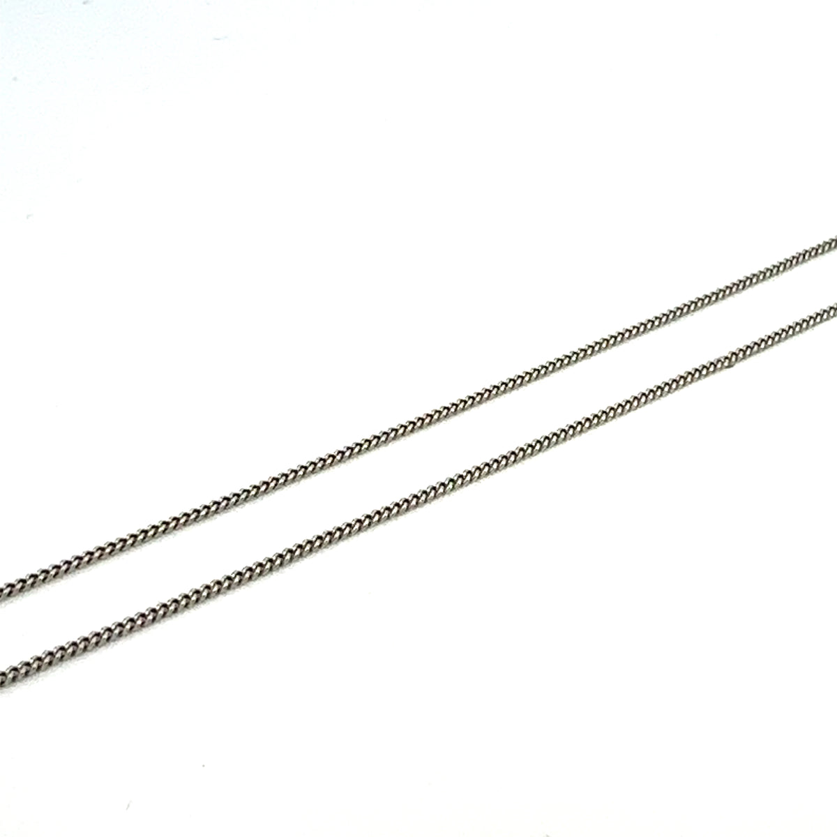 STERLING SILVER FINE CURB CHAIN 1MM