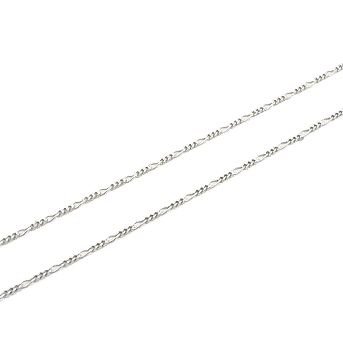 STERLING SILVER FIGARO CHAIN 1.1MM
