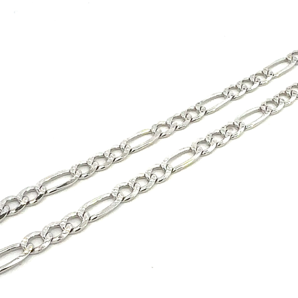 SILVER FANCY FIGARO CHAIN 4.8MM