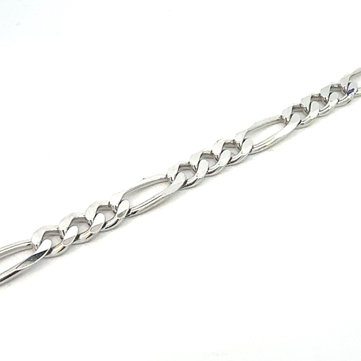 STERLING SILVER FIGARO CHAIN 7.5MM