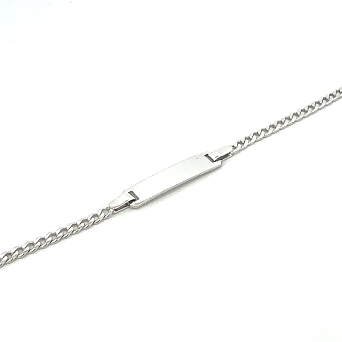SILVER RHODIUM ID BRACELET B120RH