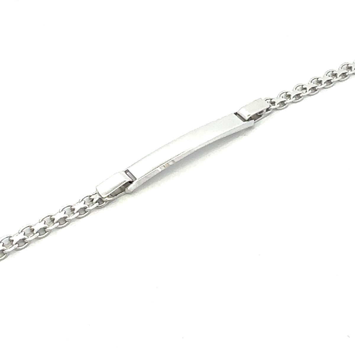 SILVER RHODIUM ID BRACELET BRTSL800MIS1RH