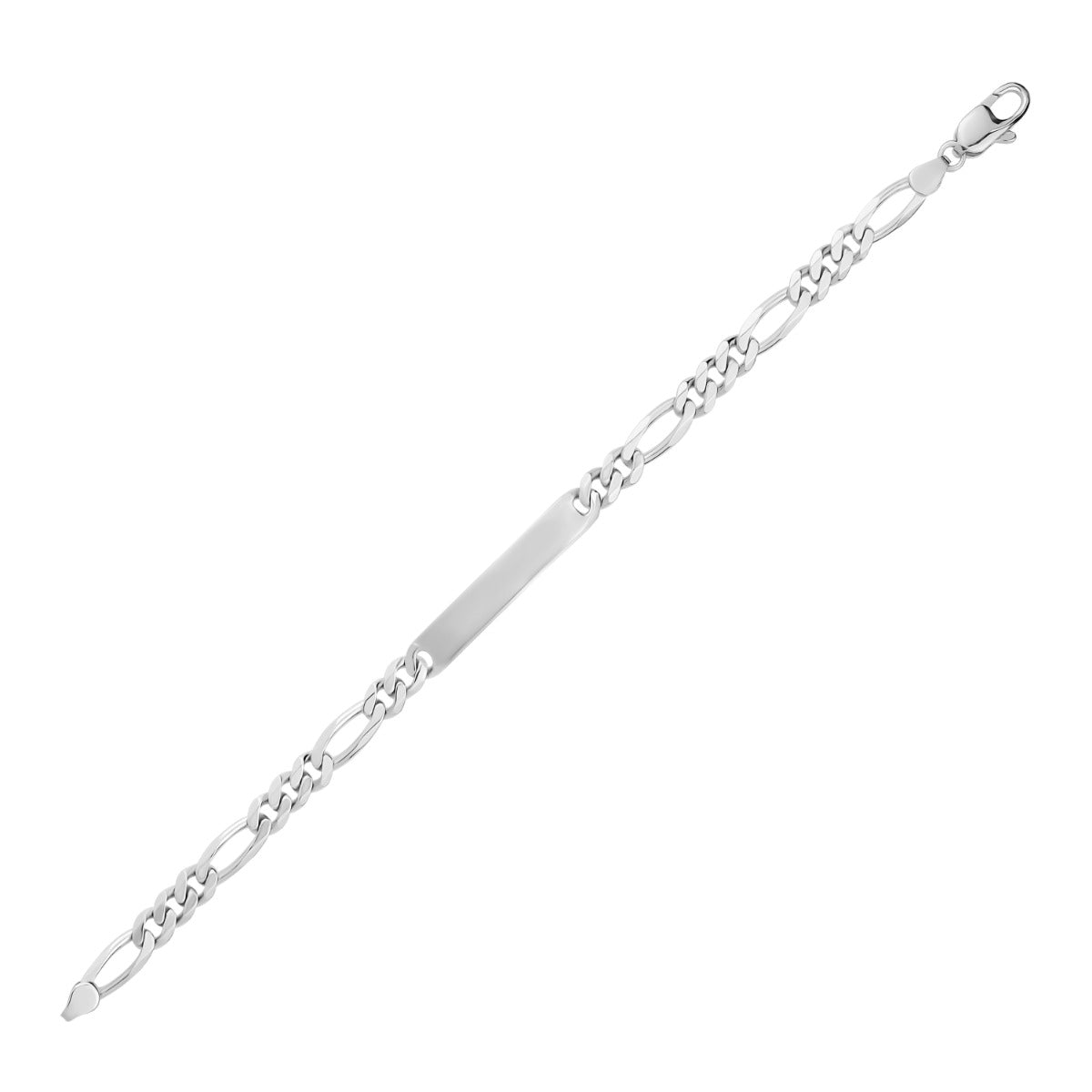 SILVER MENS ID BRACELET BTBM4