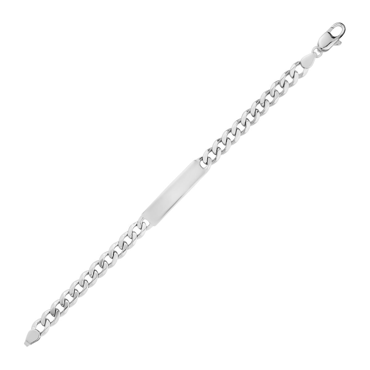 SILVER MENS ID BRACELET BTBM17