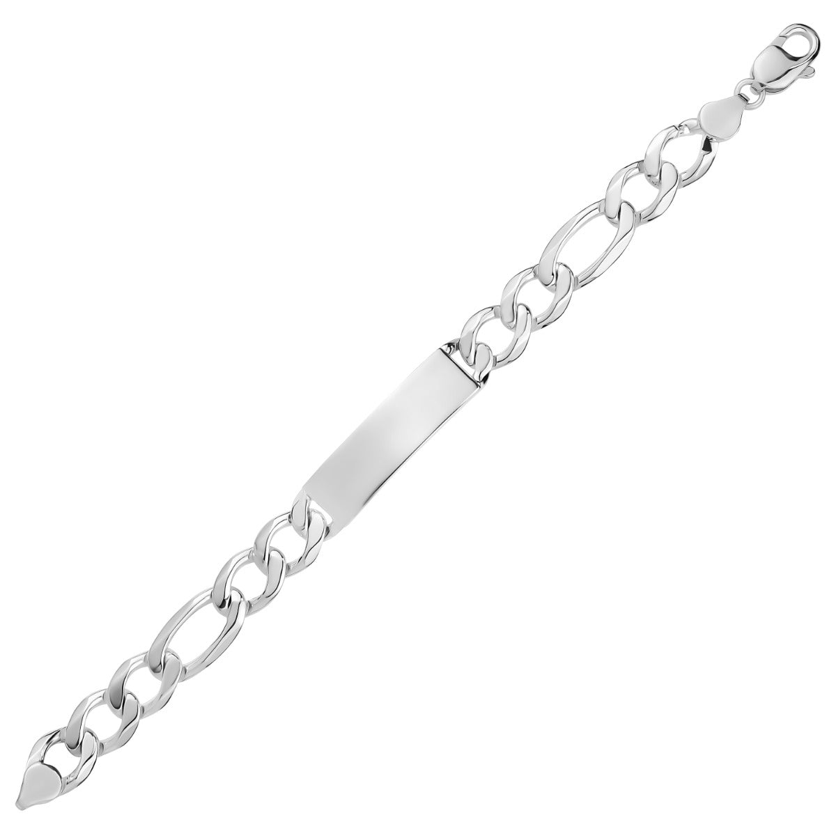 SILVER MENS ID BRACELET BTBM9