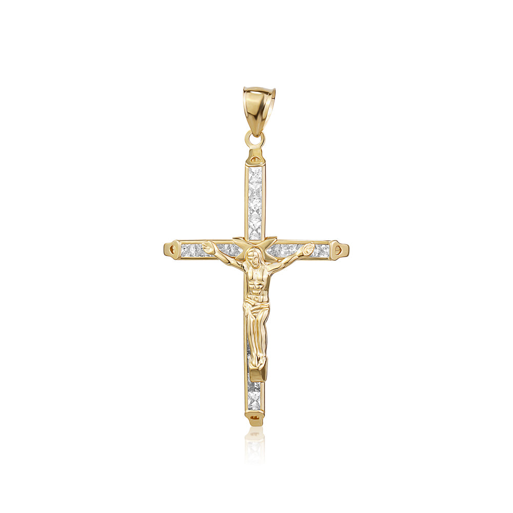 10K CZ CRUCIFIX CR04