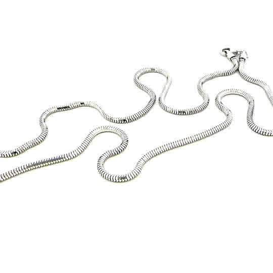 SILVER SLINKY SNAKE CHAIN 1.9mm