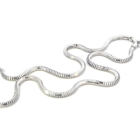 SILVER SLINKY SNAKE CHAIN 3MM