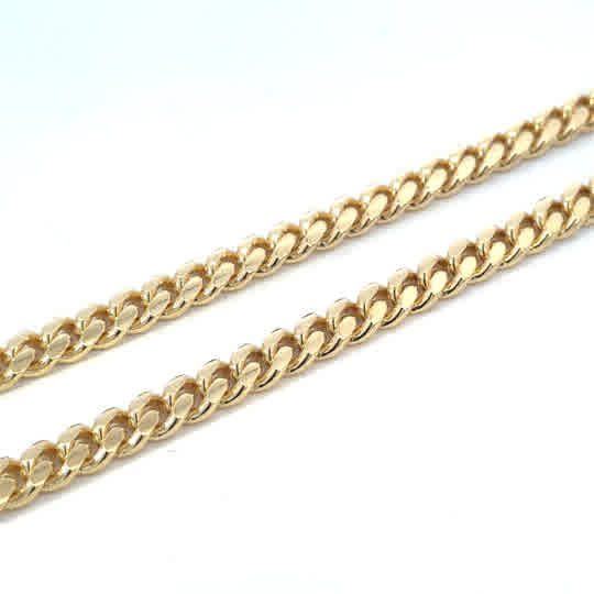 SILVER GOLD PLATED CUBAN CHAIN 200