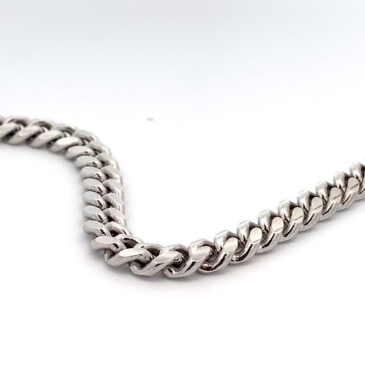 SILVER RHODIUM CUBAN CHAIN 200