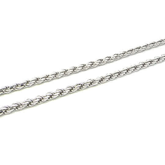 SILVER SOLID DC ROPE CHAIN 3.7MM