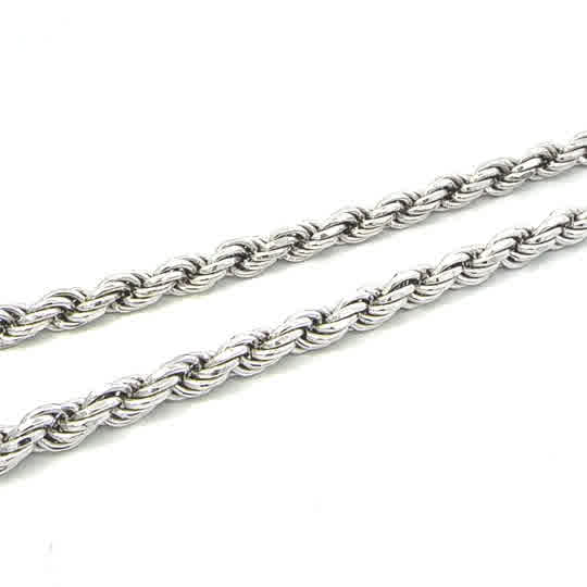 SILVER SOLID DC ROPE CHAIN 5.6MM