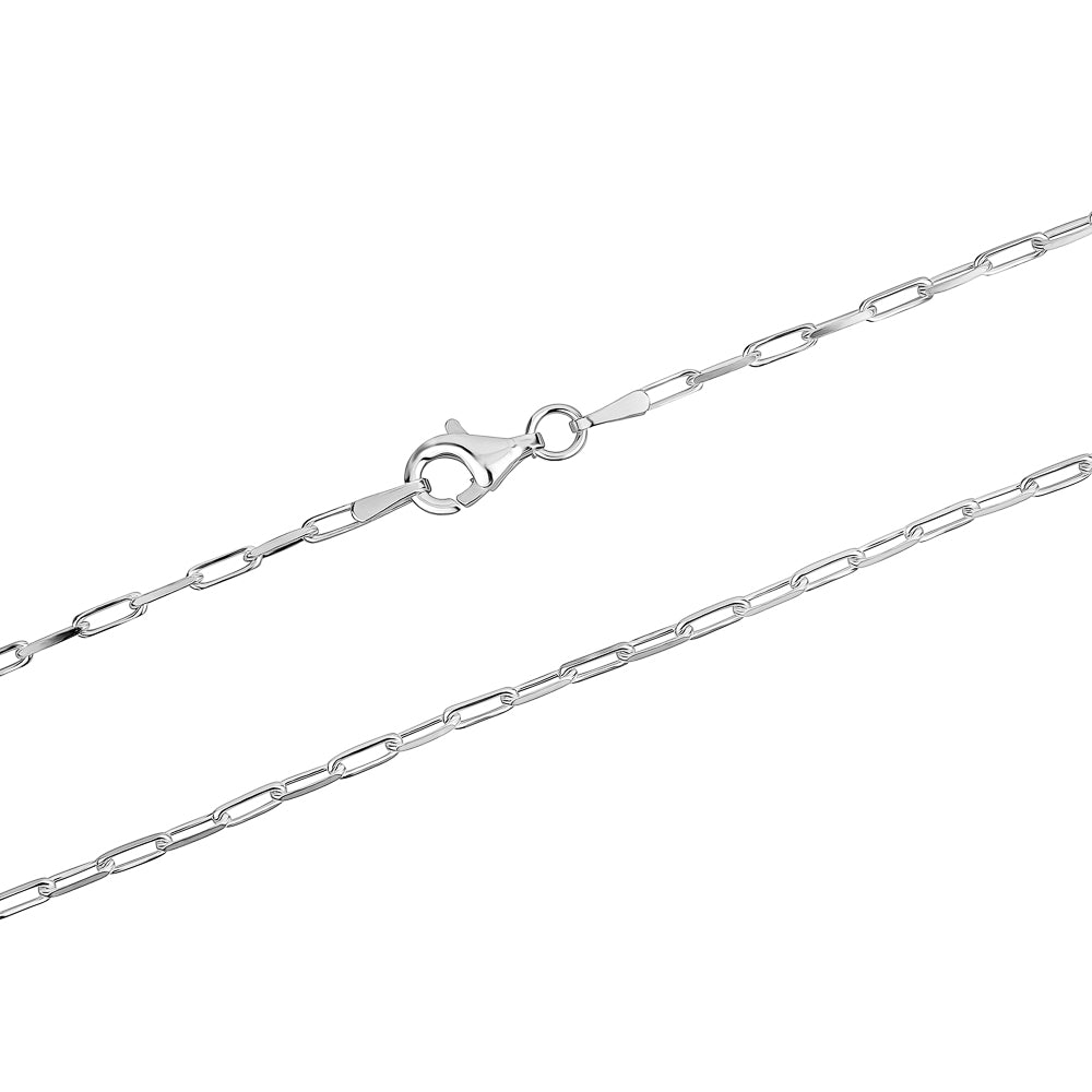 Sterling Silver Paper Clip Chain 3.4MM