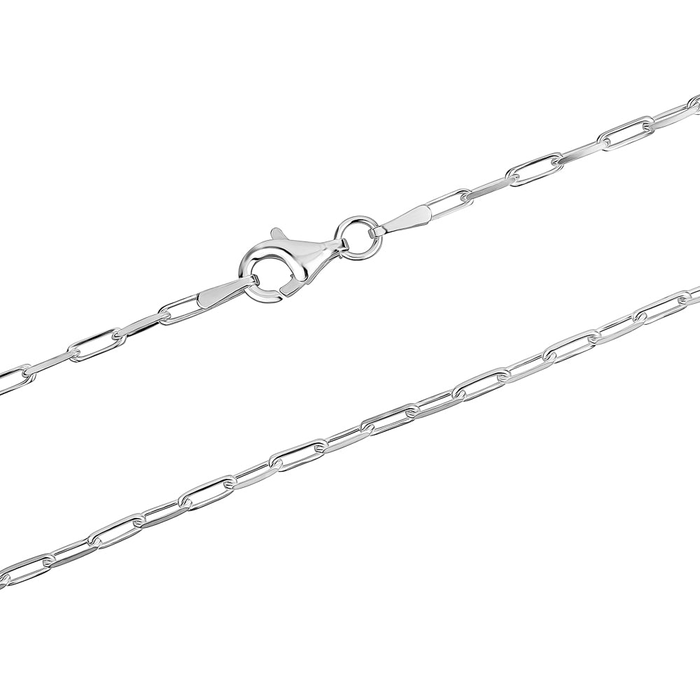 Sterling Silver Paper Clip Chain 4.0MM