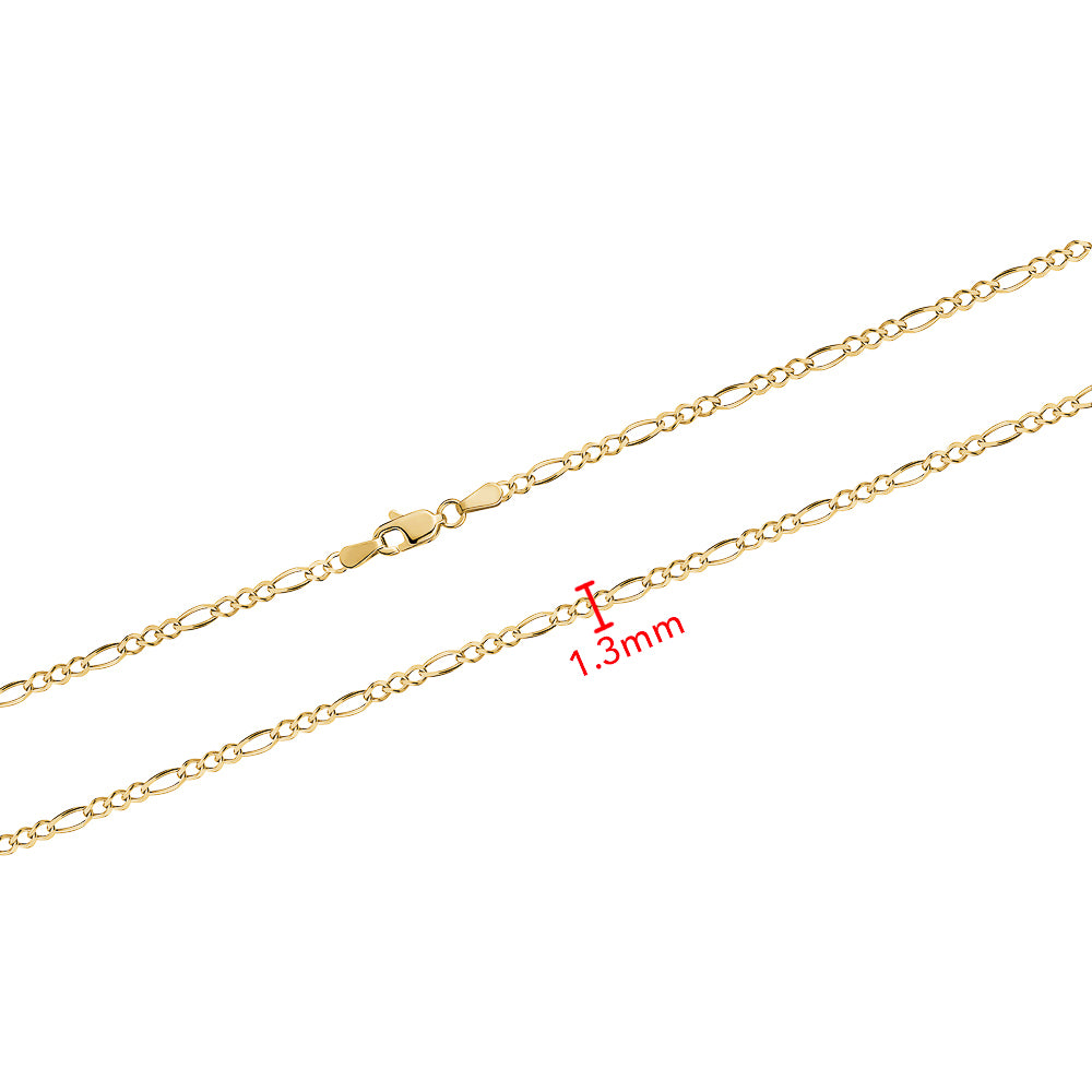 10KY FIGARO CHAIN 1.3MM