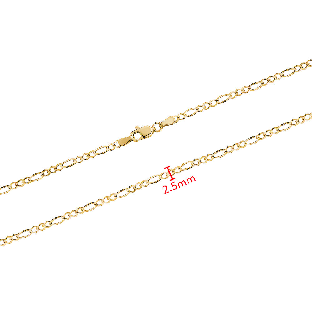 10KY FIGARO CHAIN 2.5MM