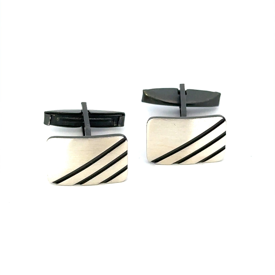 SILVER CUFF LINKS G-145
