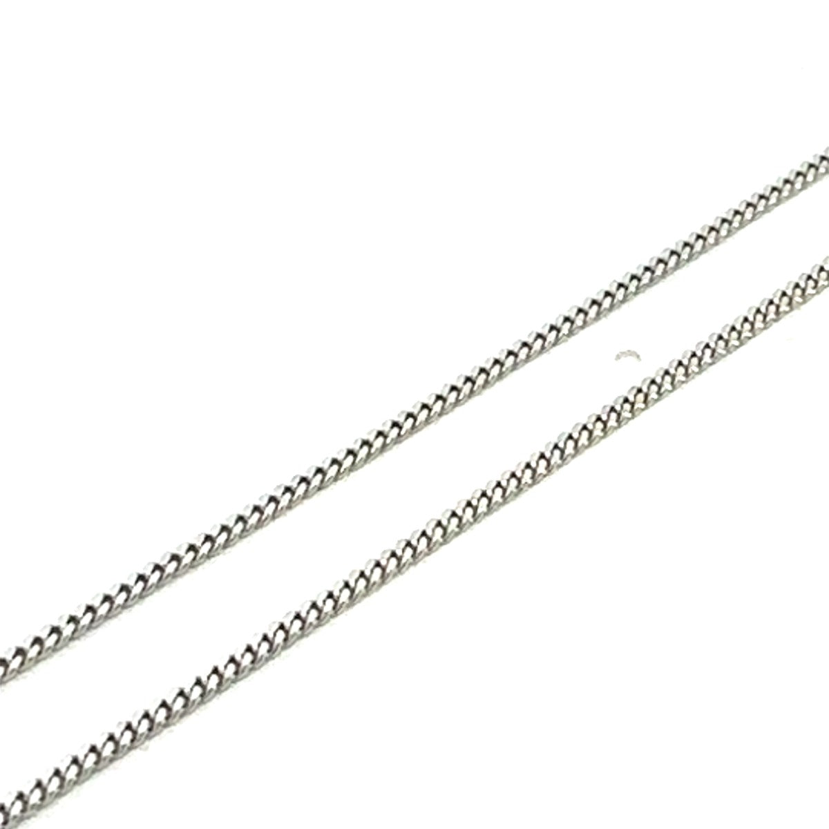 SILVER GOURMETTE CURB CHAIN 1.5MM