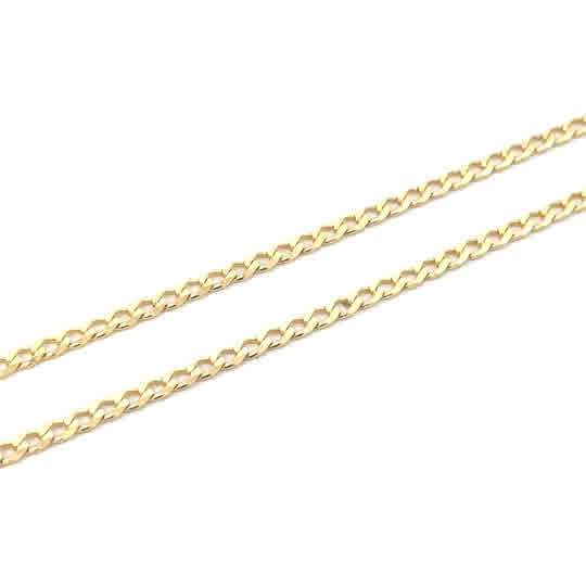 SILVER GOLD PLATED OPEN CURB 080