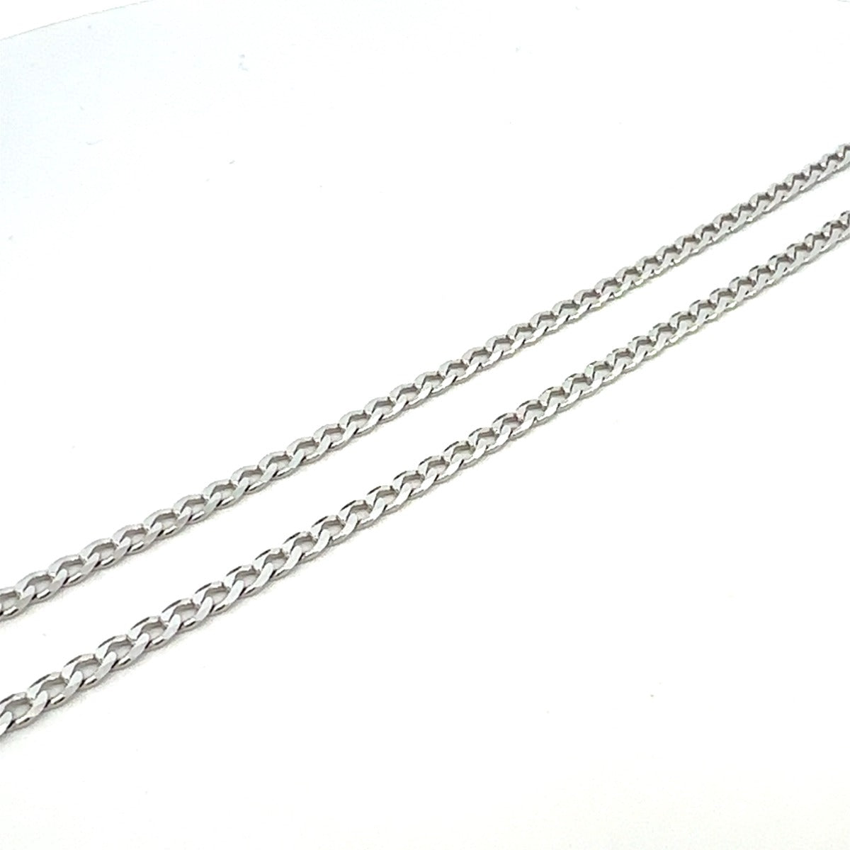 SILVER SOFT OPEN CURB CHAIN 3MM