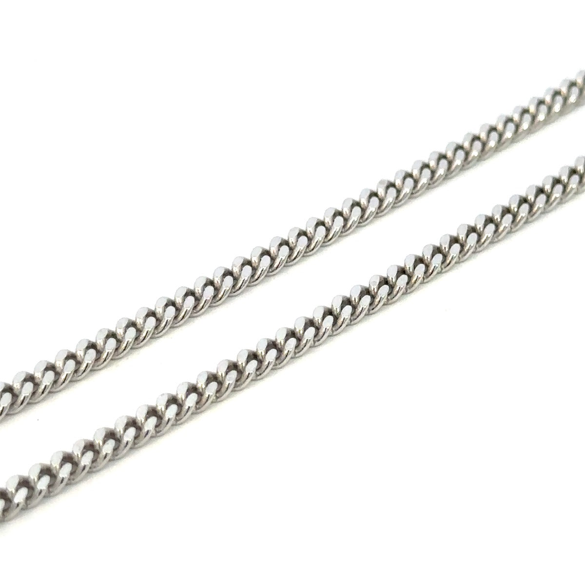 SILVER GOURMETTE CURB CHAIN 3MM