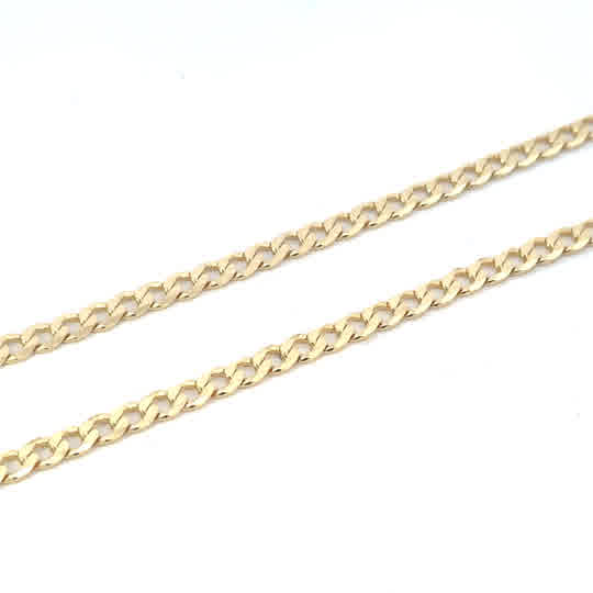 SILVER GOLD PLATED OPEN CURB 100