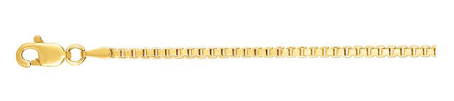 14KY SEMI SOLID BOX CHAIN 1.8MM