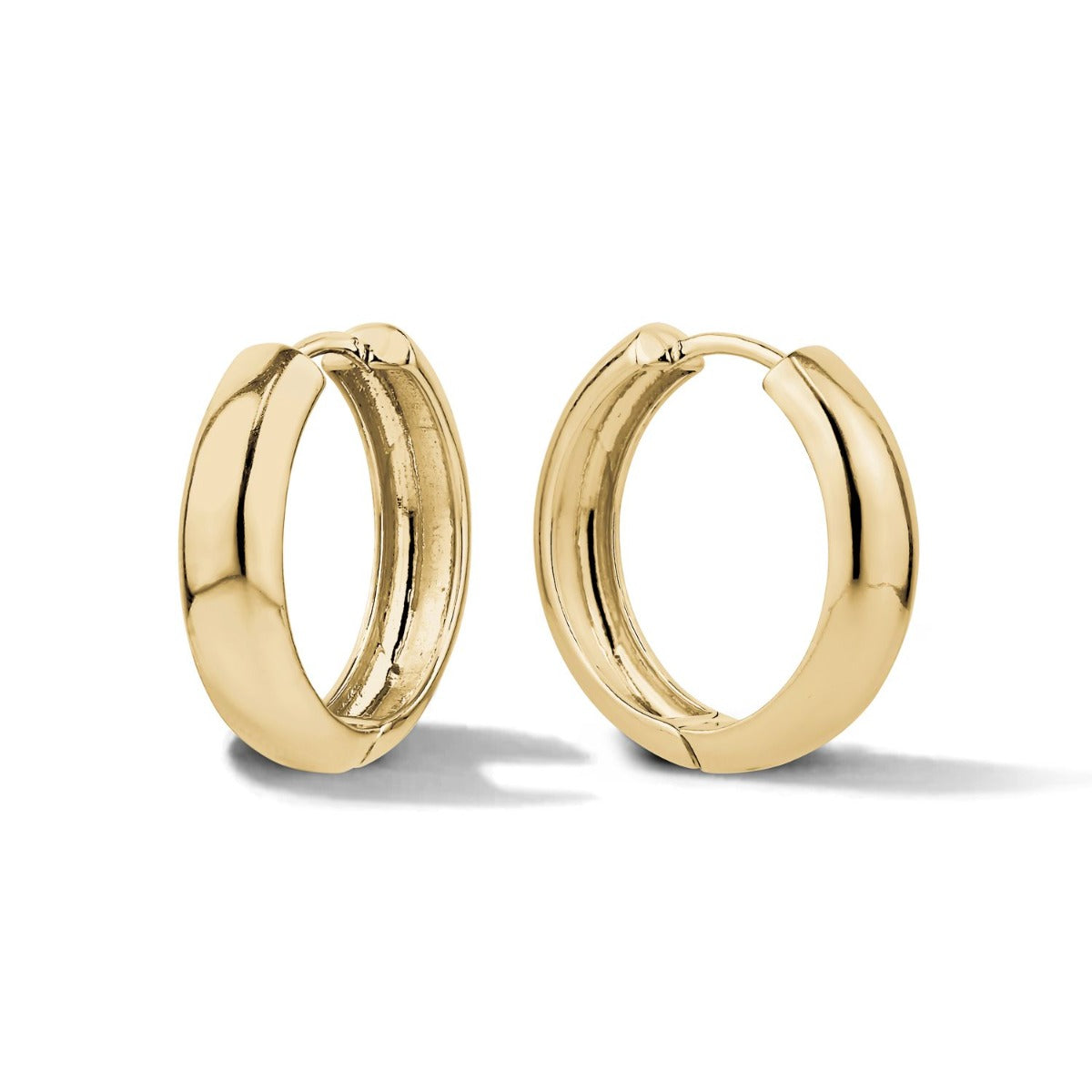 SILVER GOLD PLATED HUGGIE HOOPS HP 25MM