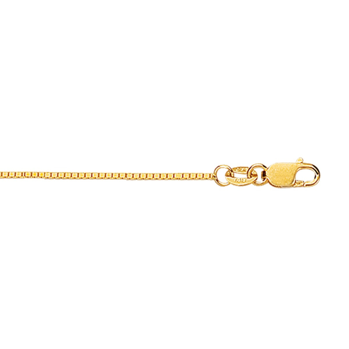 18KY FINE BOX CHAIN 0.78MM