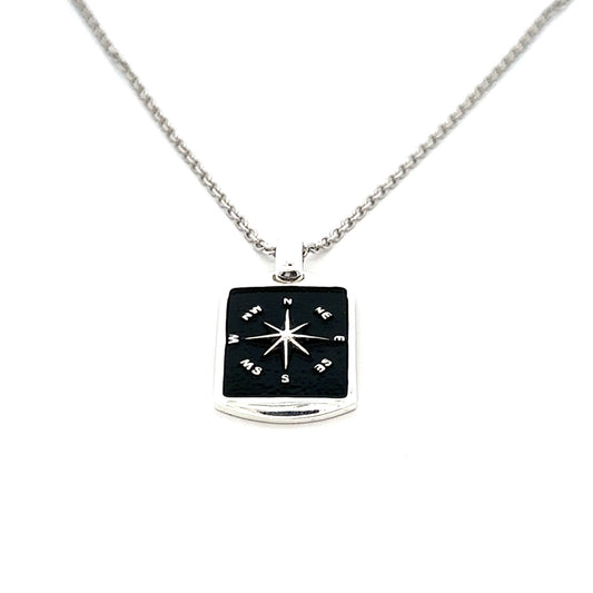 STERLING SILVER COMPASS PENDANT 1932