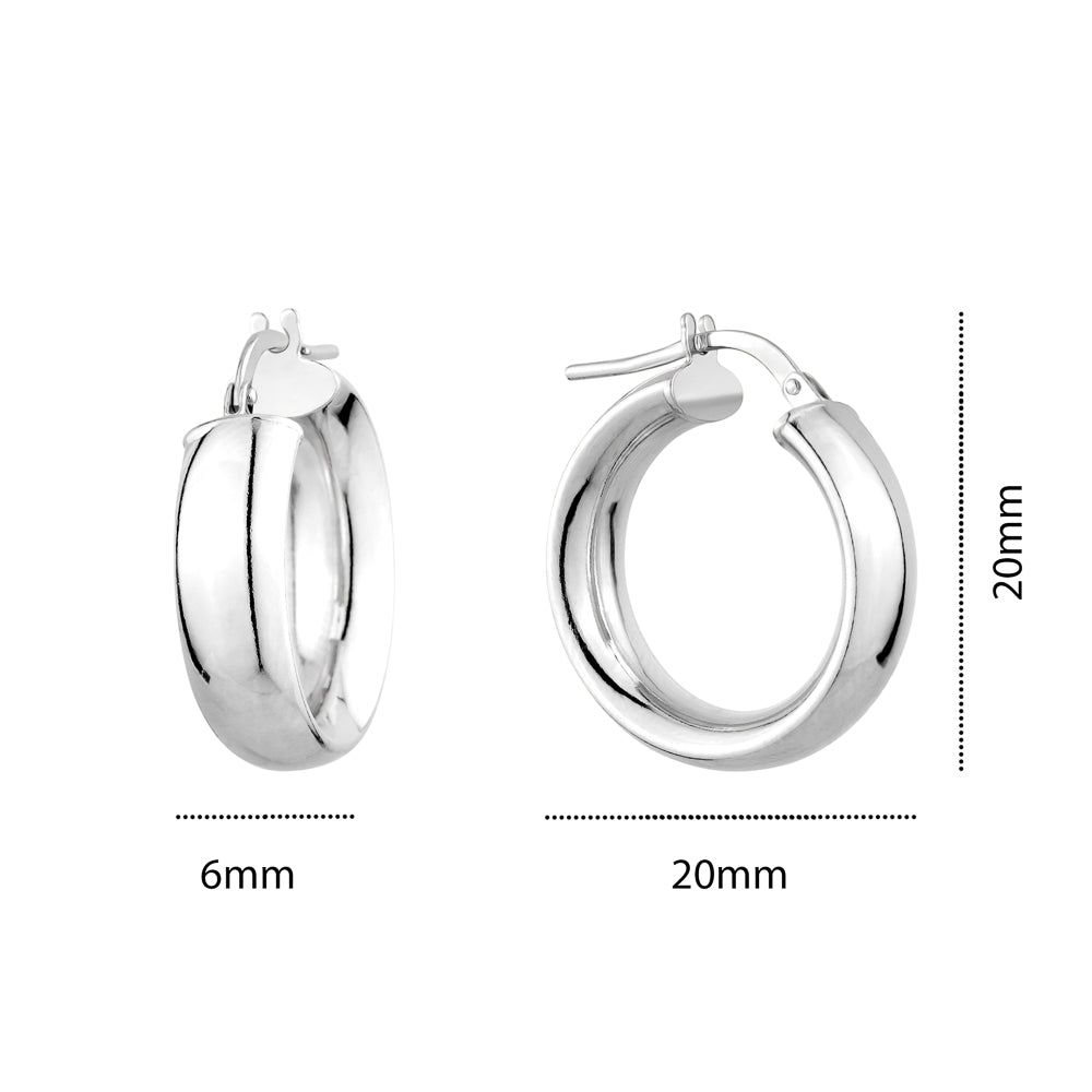 STERLING SILVER RH HOOPS ORSCP615