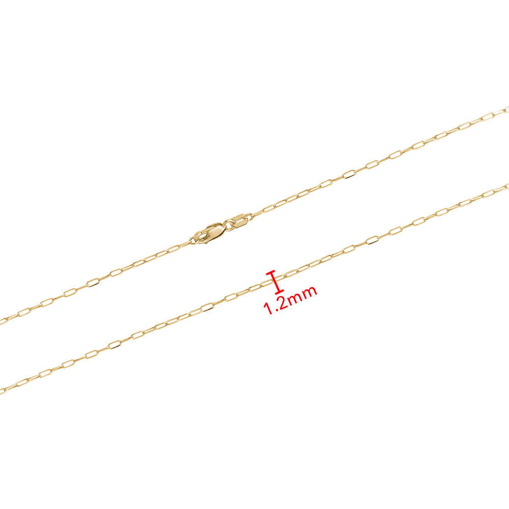 10KY PAPERCLIP CHAIN 1.2MM