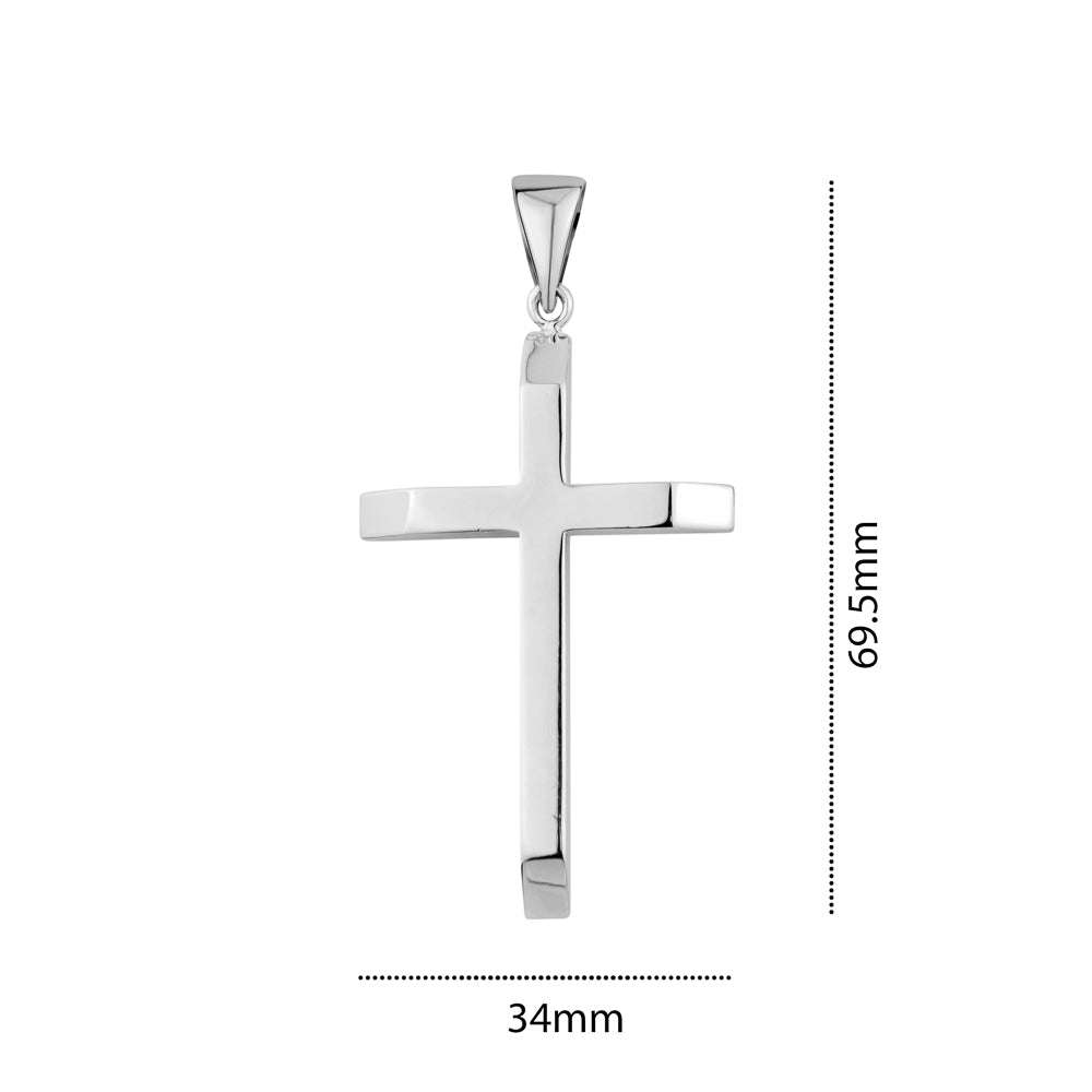 STERLING SILVER XLARGE CROSS PC6907