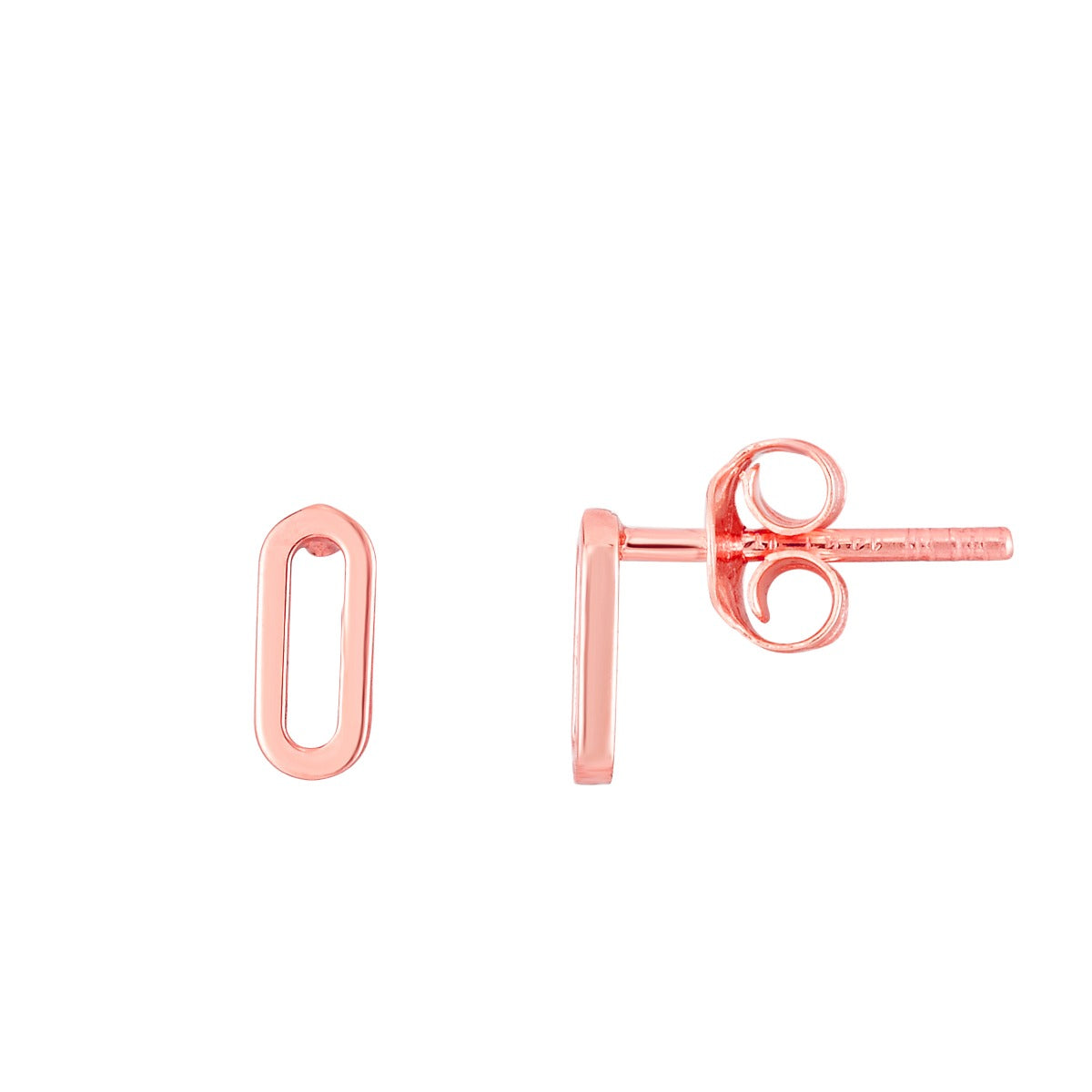 14K ROSE SMALL STUD PER13369