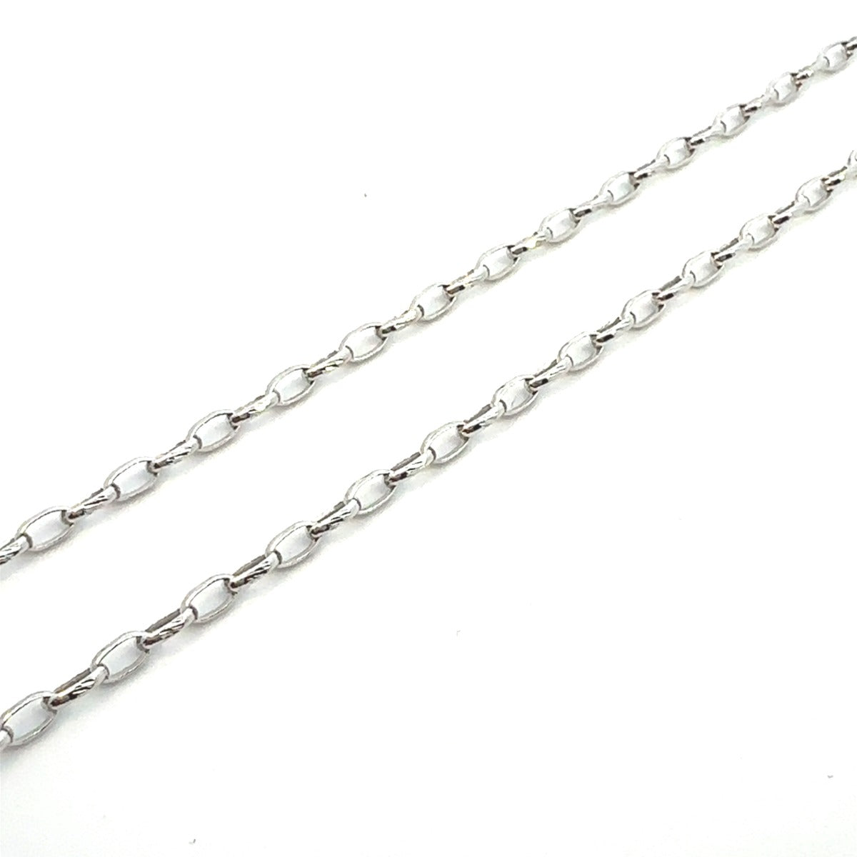 SILVER RHODIUM CABLE CHAIN ROV40RFI129RH