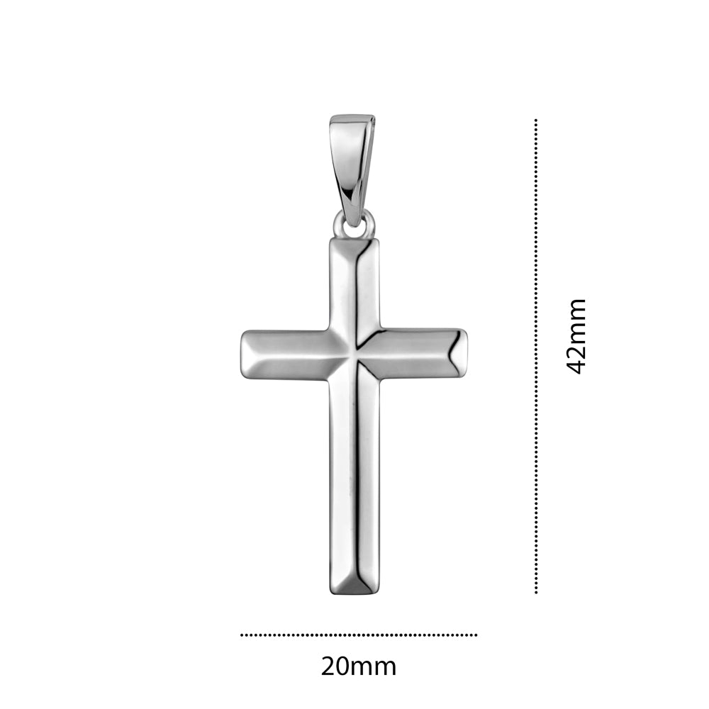 STERLING SILVER MEDIUM RH CROSS S105294