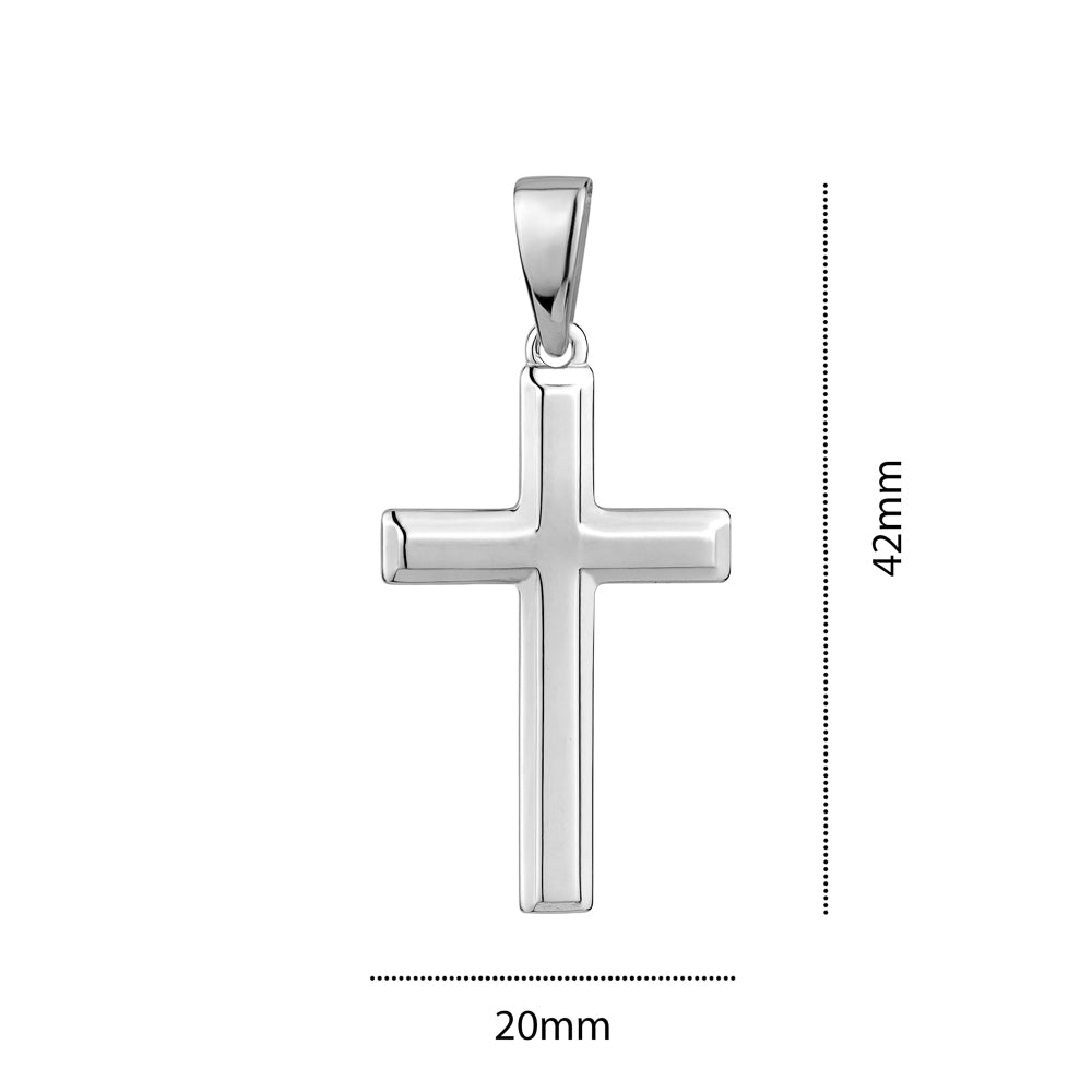 STERLING SILVER MEDIUM RH CROSS S105295