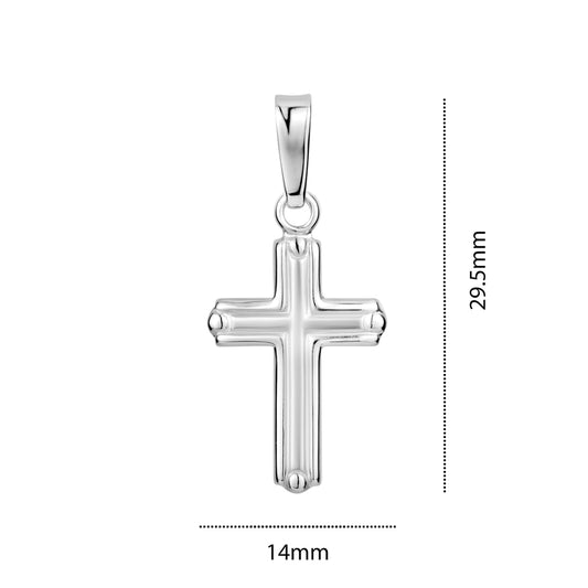 STERLING SILVER SMALL RH CROSS S105332