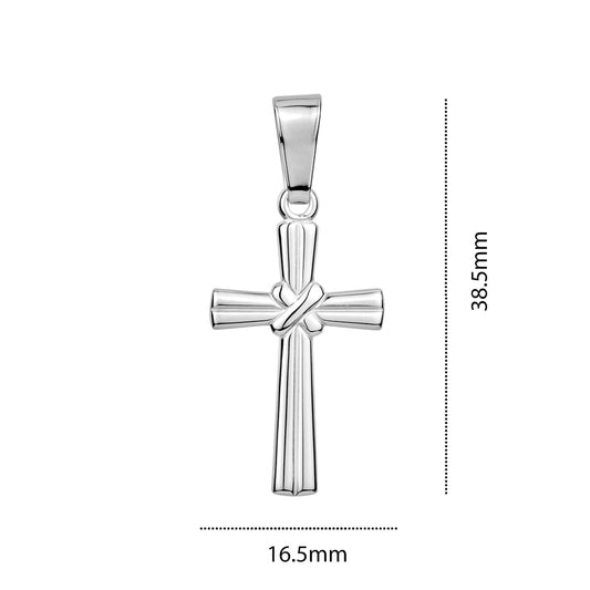STERLING SILVER MEDIUM RH CROSS S105361