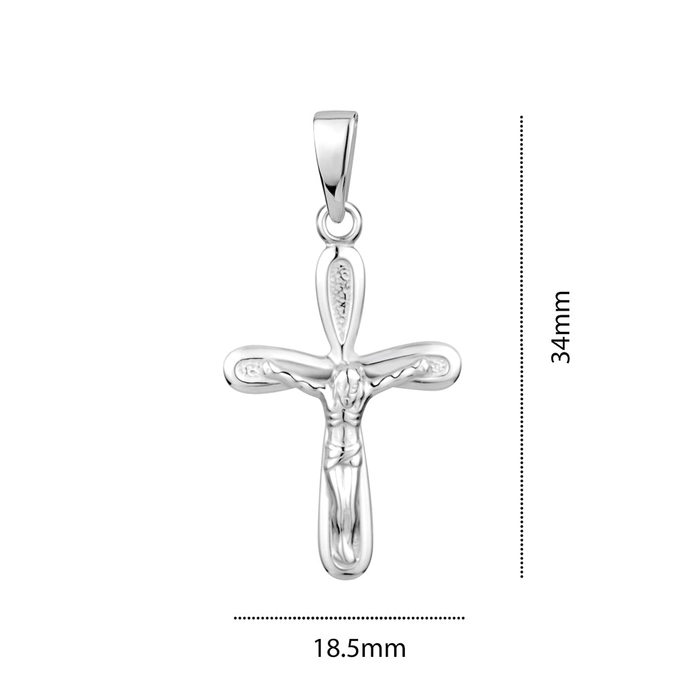 STERLING SILVER MEDIUM RH CRUCIFIX S105437