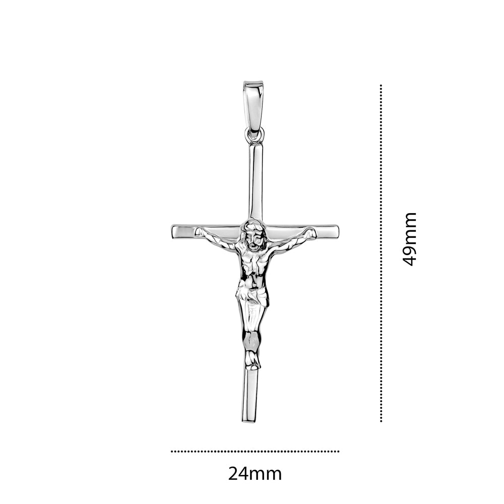 STERLING SILVER MEDIUM RH CRUCIFIX S124059