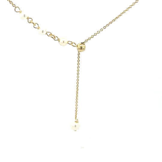 SILVER GOLD PLATED NECKLACE SET11497GP-16