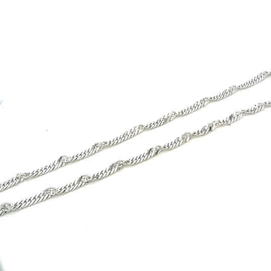 SILVER SINGAPORE CHAIN 3.5MM