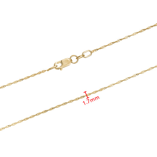 10KY SINGAPORE CHAIN 1.7MM