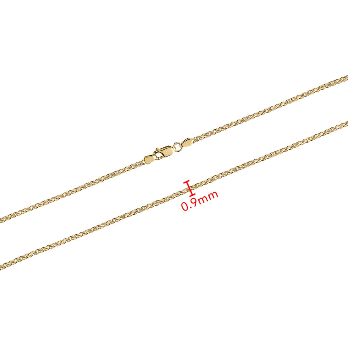 10KY WHEAT CHAIN 0.9MM